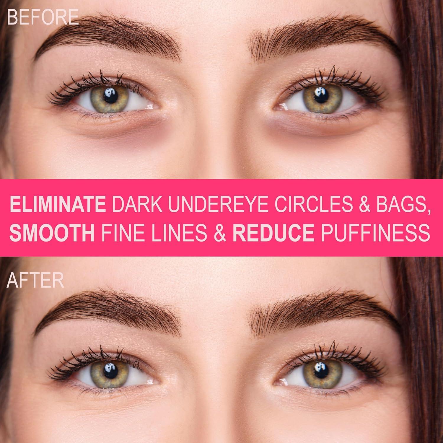 imageUnder Eye Masks Pack 4pc Clear Gel Eye Mask Patches with Colorful Fruit Prints for Depuffing and Smoothing UndereyesFruit