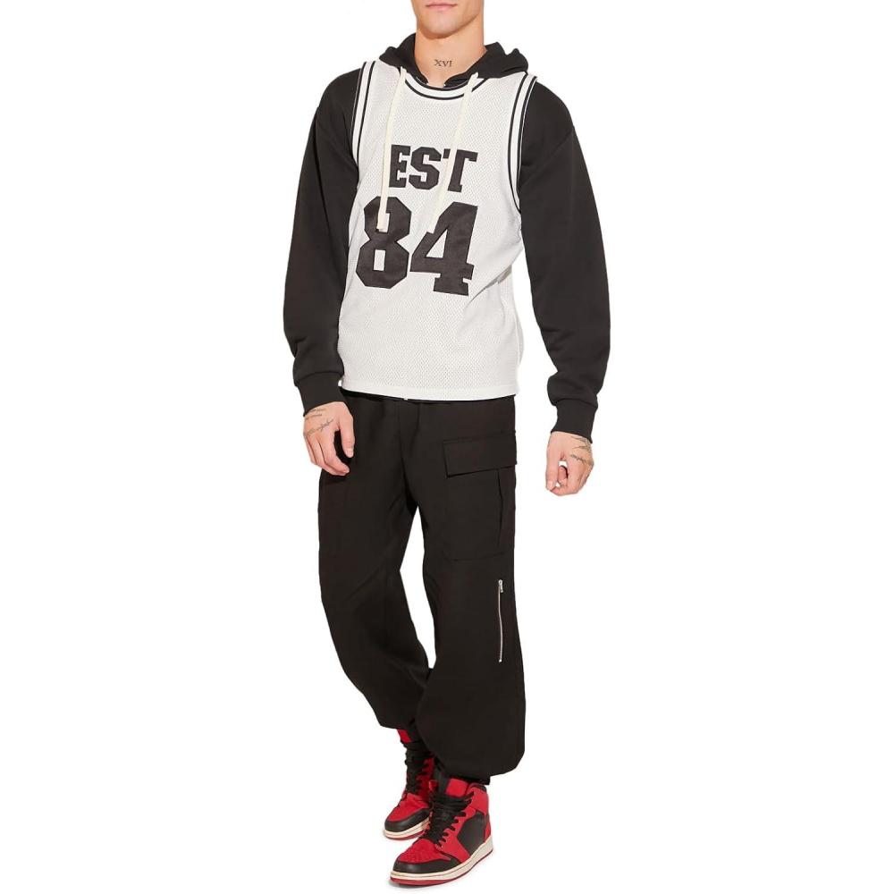 imageForever 21 Mens Cargo Drawstring JoggersBlack