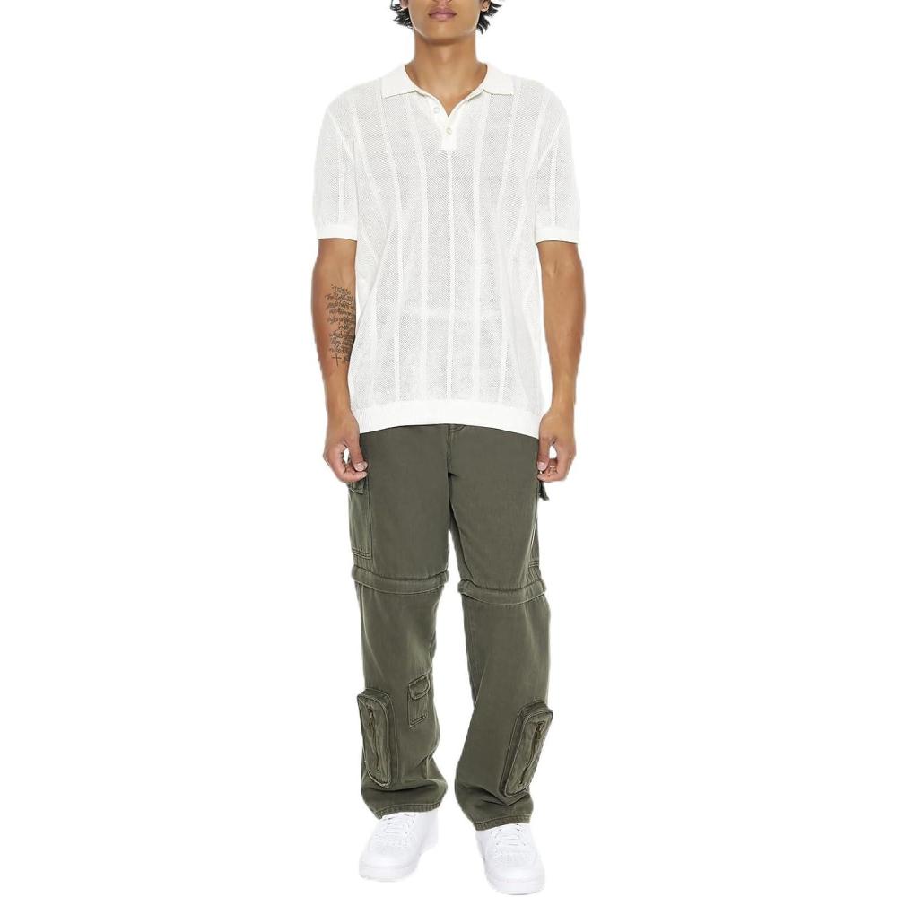 imageForever 21 Mens Convertible MidRise Cargo JeansOlive