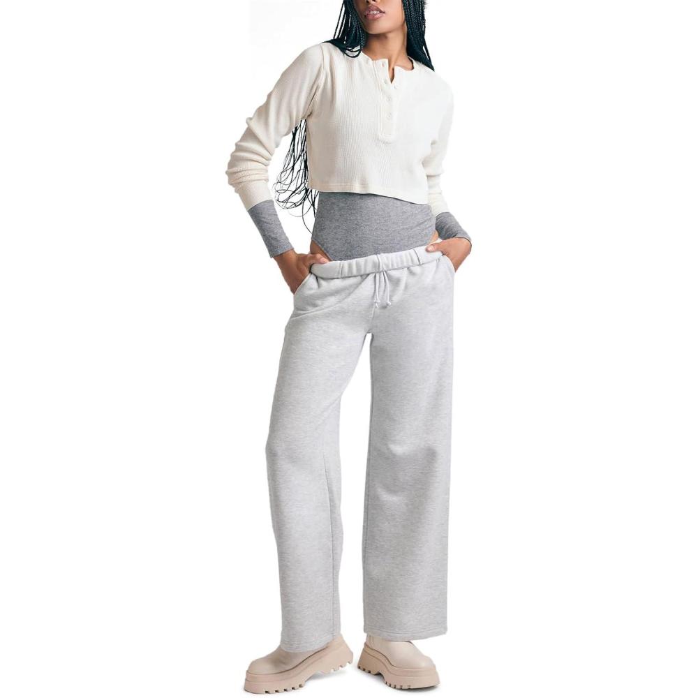 imageForever 21 Womens Cotton Ribbed Cropped Henley TopWhite