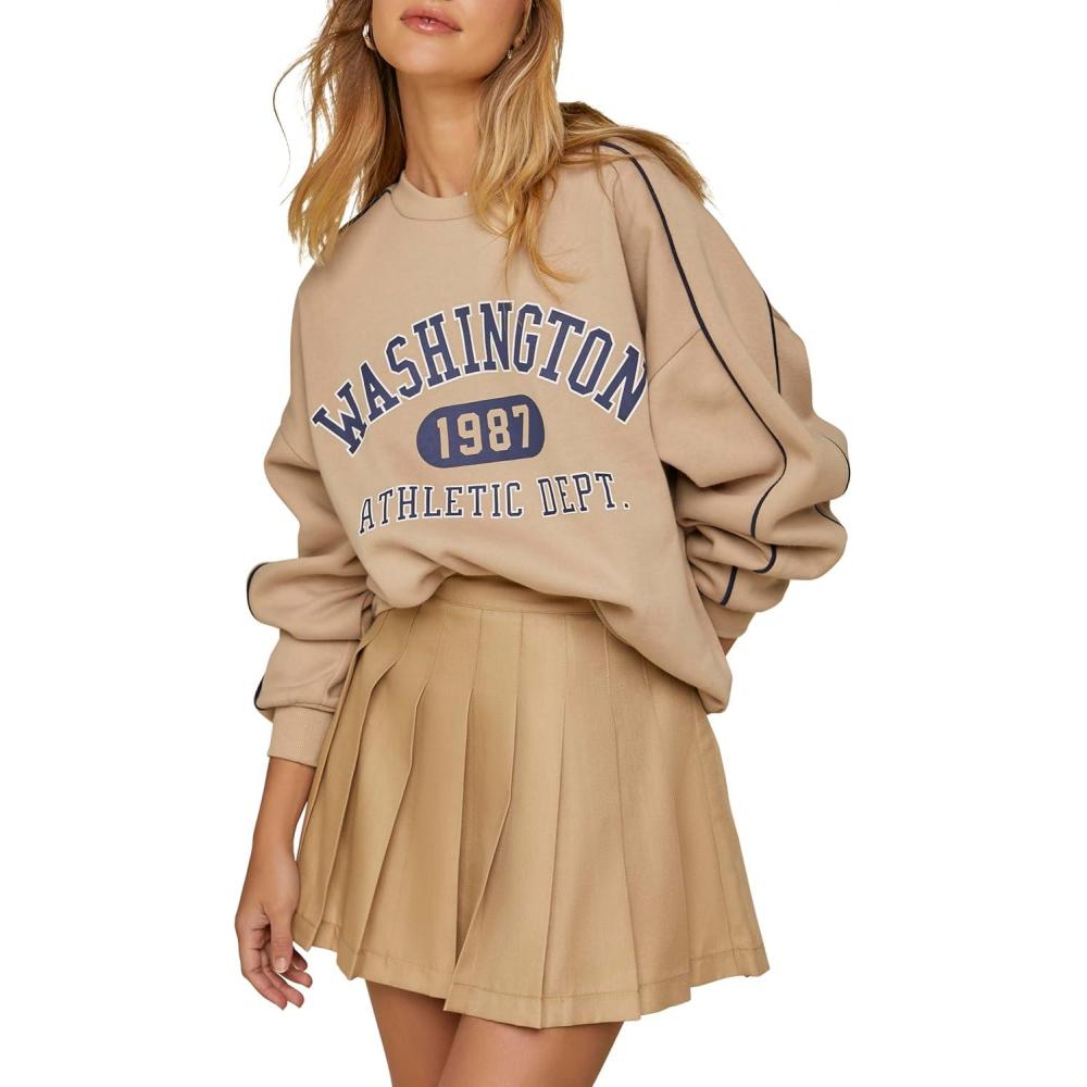 imageForever 21 Womens Pleated Mini SkirtBeige