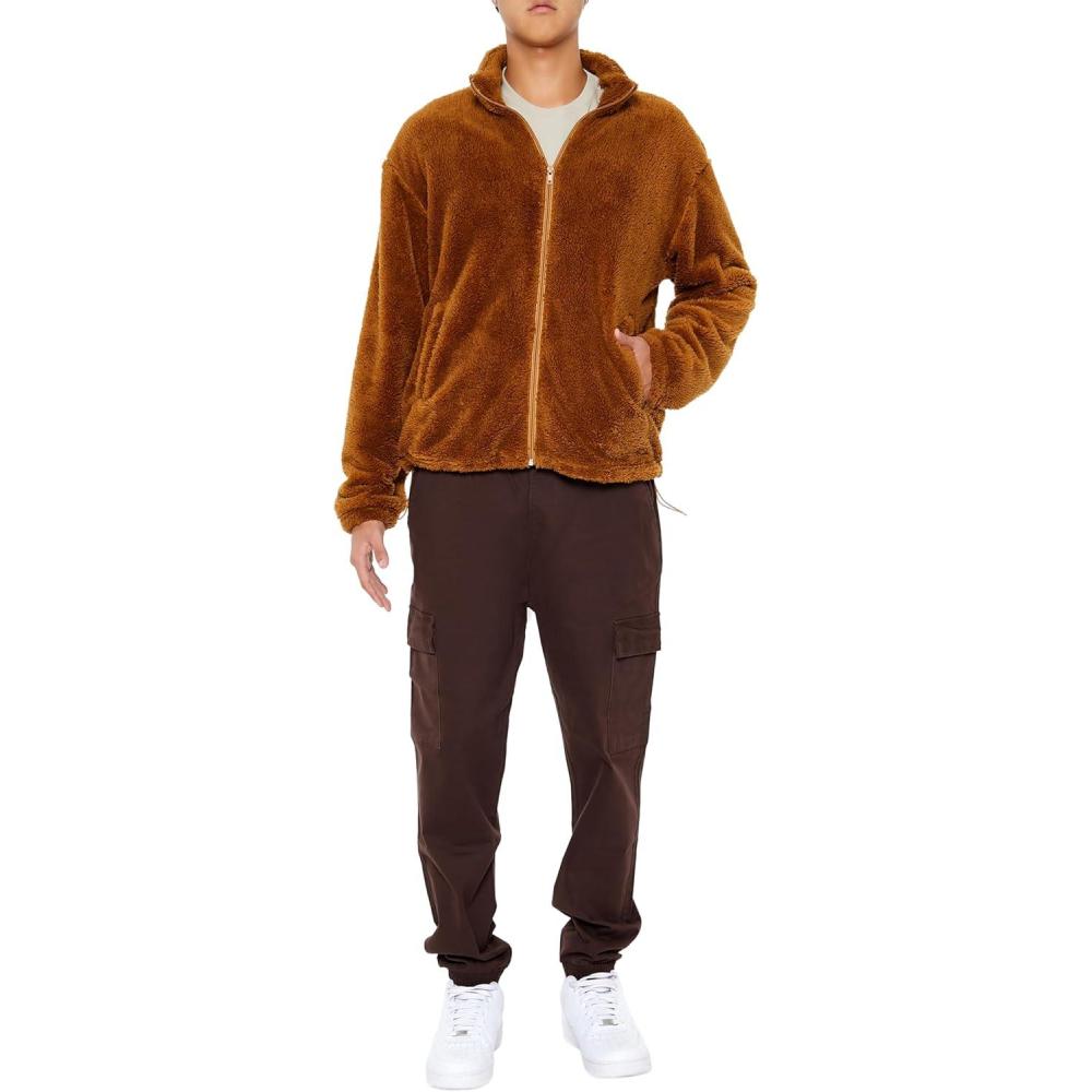 imageForever 21 mens Midrise Drawstring Cargo JoggersCocoa