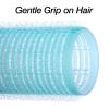 10pc Gentle Grip Hair Roller Set for Salon-Style Voluminous Curls at Home (PINK)(Purple/Blue)