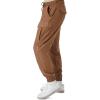 Forever 21 Men’s Cargo Drawstring Joggers(Deep Taupe)