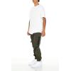 Forever 21 Men’s Cargo Utility Joggers(Olive)