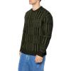 Forever 21 Mens Checkered Cable Knit Sweater(Green)