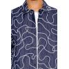 Forever 21 Men’s Cropped Chain-Stitched Embroidered Shirt(Blue)