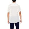 Forever 21 Men’s Dolphin-Hem Short-Sleeve Shirt(White)