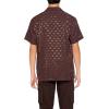 Forever 21 Men’s Jacquard Baroque Shirt(Brown)