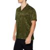 Forever 21 Men’s Jacquard Paisley Shirt(Green)