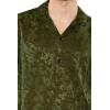 Forever 21 Men’s Jacquard Paisley Shirt(Green)