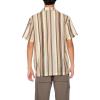 Forever 21 Men’s Multi-Striped Textured Shirt(Brown)