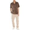 Forever 21 Men’s Plush Lattice Shirt(Brown)
