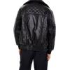 Forever 21 Men’s Quilted Bomber Jacket(Black)