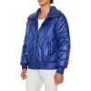 Forever 21 Men’s Quilted Bomber Jacket(Indigo)