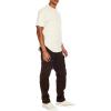 Forever 21 Men’s Slim-fit Mid-Rise Cargo Joggers(Cocoa)