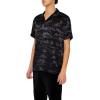 Forever 21 Men’s Striped Abstract Jacquard Shirt(Black)