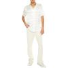 Forever 21 Men’s Striped Abstract Jacquard Shirt(White)