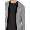 Forever 21 Men’s Striped Cardigan Sweater(Black)