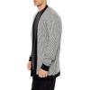 Forever 21 Men’s Striped Cardigan Sweater(Black)