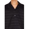 Forever 21 Men’s Striped Drop-Sleeve Shirt(Black)