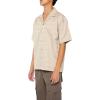 Forever 21 Men’s Striped Drop-Sleeve Shirt(Brown)