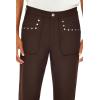 Forever 21 Men’s Studded Slim-fit Mid-Rise Pants(Cocoa)
