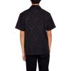 Forever 21 Men’s Textured Floral Lace Shirt(Black)