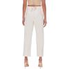 Forever 21 Women’s Ankle-Cut Canvas Pants(Cream)
