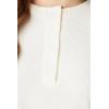 Forever 21 Womens Cotton Ribbed Cropped Henley Top(White)