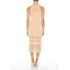 Forever 21 Women’s Crochet Sweater Midi Dress(Oatmeal)