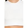 Forever 21 Women’s Cropped Crew Tee(White)