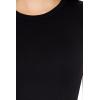 Forever 21 Women’s Cropped Rib-Knit Tee(Black)