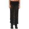 Forever 21 Women’s Cutout Crochet Maxi Skirt(Black)