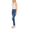 Forever 21 Women’s High-Rise Skinny Jeans(Dark Denim)