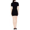 Forever 21 Womens Lace-up Mini Sweater Dress(Black)