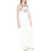 Forever 21 Women’s Mid-Rise Wide-Leg Cargo Pants(White)