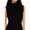 Forever 21 Women’s Mock Neck Mini Sweater Dress(Black)