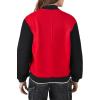 Forever 21 Women’s New York Letterman Bomber Jacket(Red)