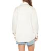 Forever 21 Women’s Oversized Faux Suede Shacket(Ivory)