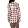 Forever 21 Women’s Oversized Flannel Shirt(Brown/White)