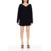 Forever 21 Womens Ribbed Knit Cardigan Sweater(Black)