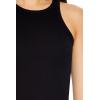 Forever 21 Womens Ribbed Racerback Tank Top(Black)