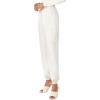 Forever 21 Womens Satin High-Rise Joggers(White)