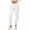 Forever 21 Womens Satin High-Rise Joggers(White)