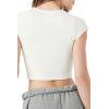 Forever 21 Womens Seamless Cropped Tee(White)