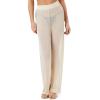 Forever 21 Womens Sheer High-Rise Straight Pants(Sandshell)