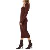 Forever 21 Women’s Shrug & Sweater Cami Dress Set(Chocolate)