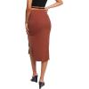 Forever 21 Women’s Side-Slit Midi Skirt(Sienna)