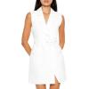 Forever 21 Women’s Sleeveless Blazer Mini Dress(Ivory)